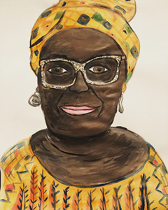 A portrait of participant, Clyde. Created by Vinny Mraz.