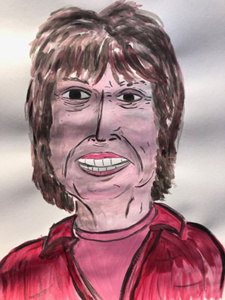A portrait of participant, Iris. Created by Vinny Mraz.